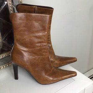 Elegant Steve Madden made in Brazil Brown Heeled Boots with High Heel